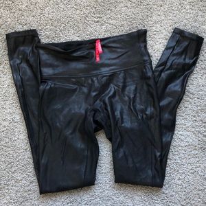Spanx leather leggings